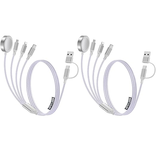 2 Pack Charging Cable for Apple Watch Charger/Samsung/iPhone Charger, by HitfineLLC