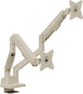 Pixio PS1D Wave Beige Dual Monitor Arm Stand Desk Mount by Pixio