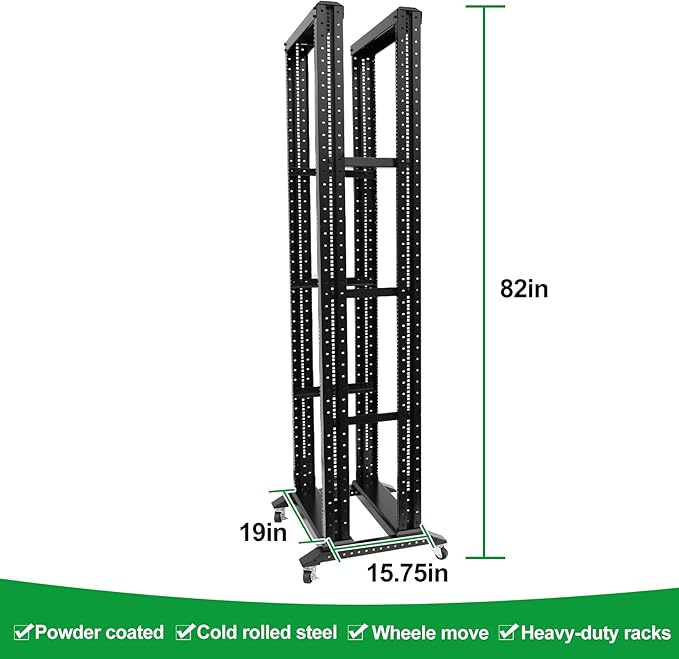 42U Server Rack/4-Post 19in Network Rack/Open Frame Rack - Image 2
