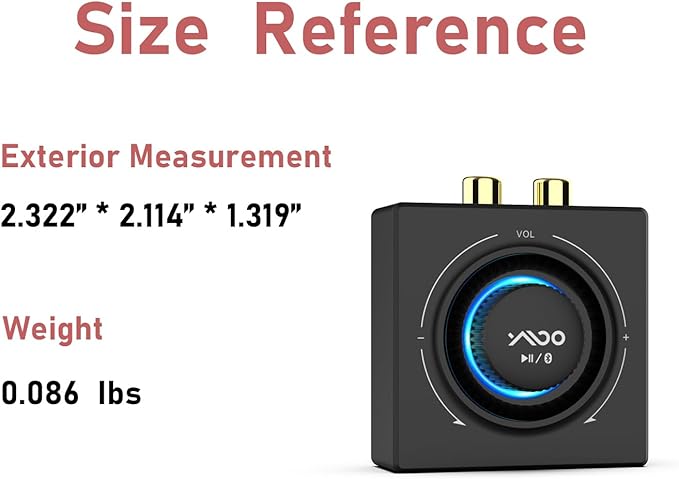 YMOO B06T3 Bluetooth 5.3 Receiver, 100ft RCA Bluetooth Audio Adapter - Image 9