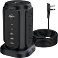 AiJoy Flat Plug Power Strip Tower by AiJoy