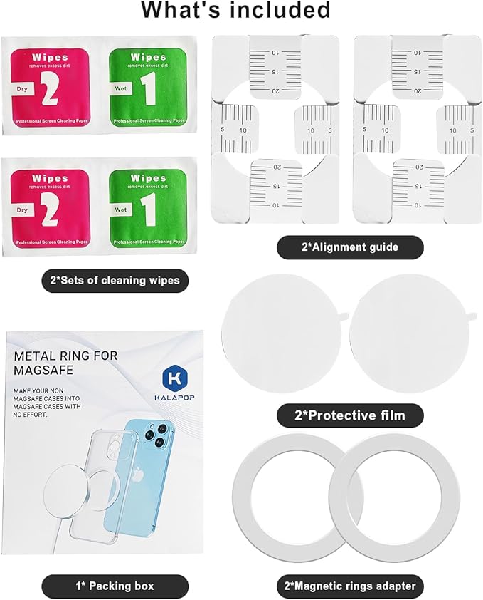 for Magsafe Magnet Sticker 2 Pack, Compatibile - Image 7