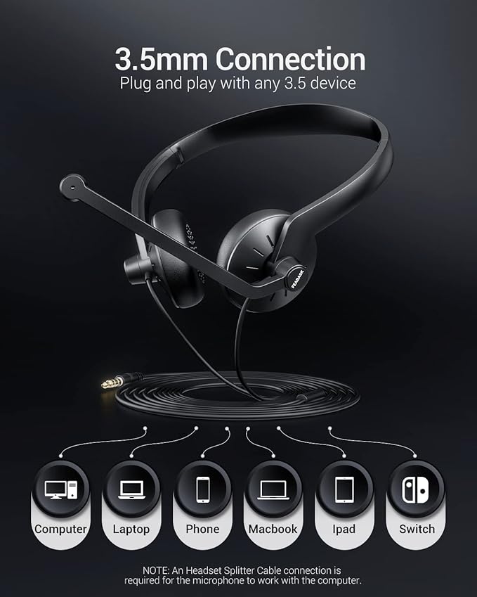 Wired Headphones with Microphone Headset - Image 6