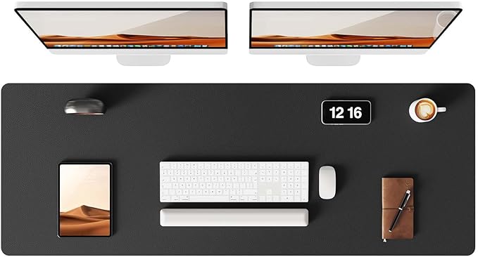YSAGi Leather Desk Protector, Office Mat, Large Mouse Mat, Non-Slip PU Leather by YSAGi