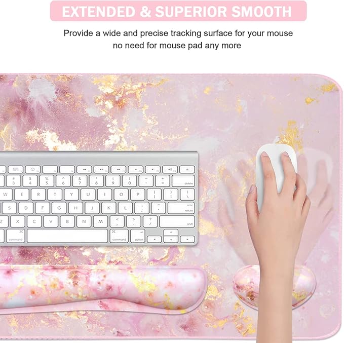 Large Mouse Pad and Keyboard Wrist Rest, Desk Pad - Image 5
