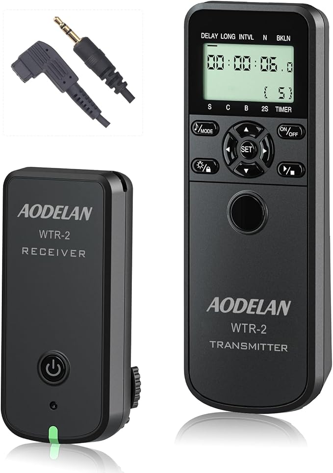 Wireless Shutter Camera Remote Intervalometer Timer Compatible by AODELAN