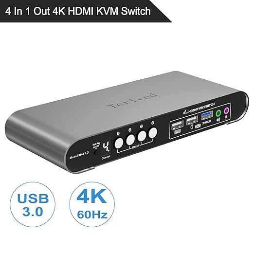 HDMI KVM Switch 4 in 1 Out - Image 2