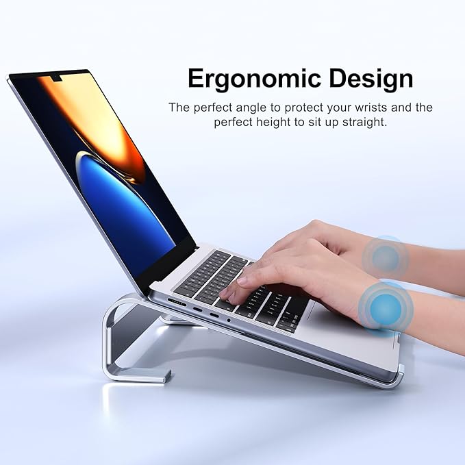 Laptop Stand for Desk, Aluminum Laptop Riser, Ergonomic Computer Stand - Image 2