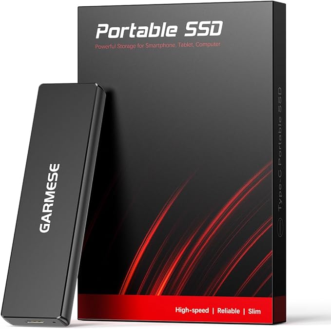 External SSD 512GB Portable SSD Speed Up to 1000MB/s USB 3.2 Gen 2, External by GARMESE