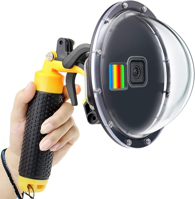 Dome Port for GoPro Hero 9 10 11 12 13 Black- Underwater Waterproof Dome Port by GEPULY