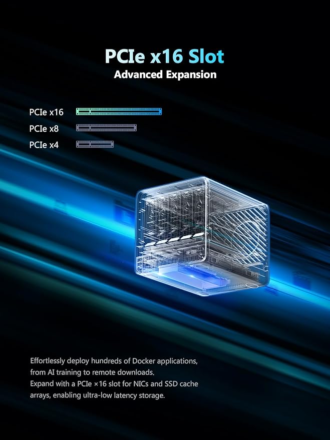 MINISFORUM N5 Pro 5-Bay Desktop AI NAS, AMD Ryzen AI 9 HX PRO 370 CPU, 96GB - Image 7