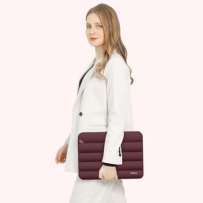 MOSISO 13.3 inch Laptop Case, 13-13.3 inch Puffy Laptop Sleeve Compatible - Image 6