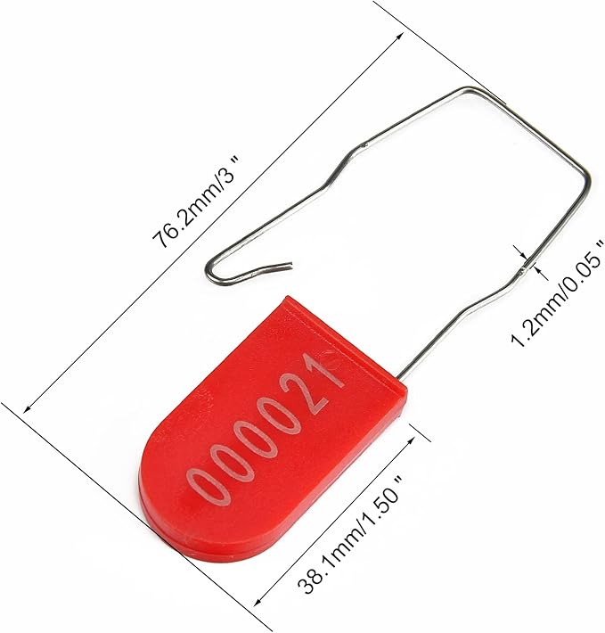 500PCS Plastic Padlock Security Seals Metal Wire Padlocks Electric Meter Seal - Image 3