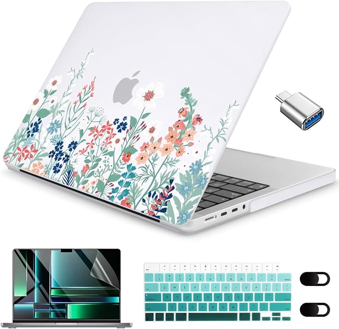 CISSOOK Matte Frosted Wildflower Hard Shell Case by CISSOOK