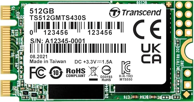 Transcend 512GB M.2 2242 SATA III SSD by Transcend
