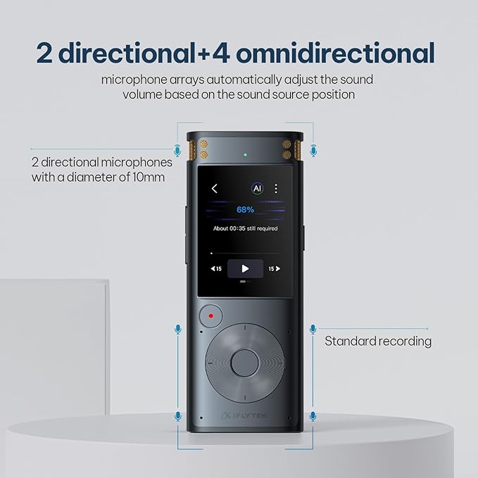 Offline AI Voice Recorder with Playback, Secure Digital Recorder with - Image 6