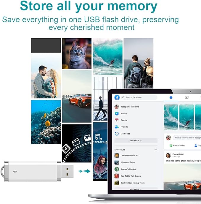 KEXIN 50 Pack 4GB Flash Drive - Image 2