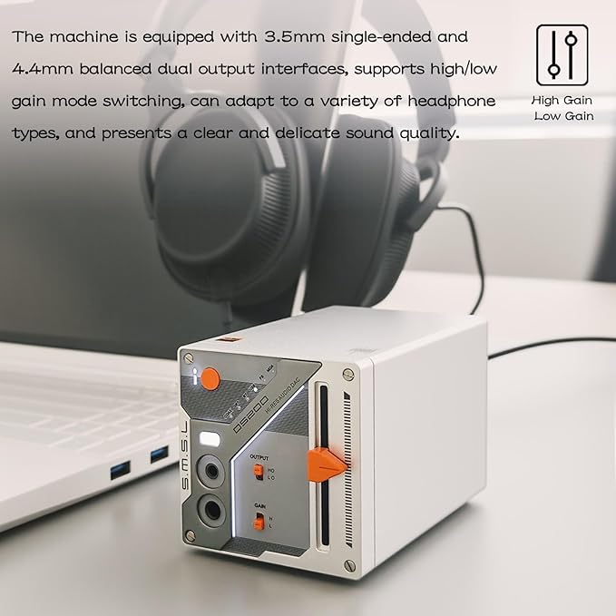 SMSL DS200 Headphone Amp DAC Bluetooth 5.1 Dual CS43131 Chip DAC Amp - Image 5
