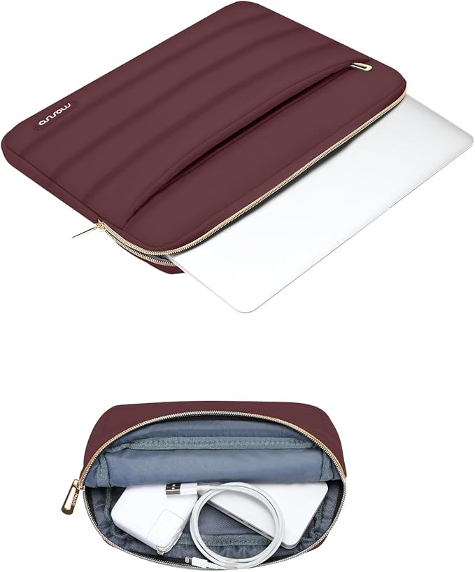 MOSISO 15-15.6 inch Laptop Case, 16 inch Puffy Laptop Sleeve Compatible - Image 3