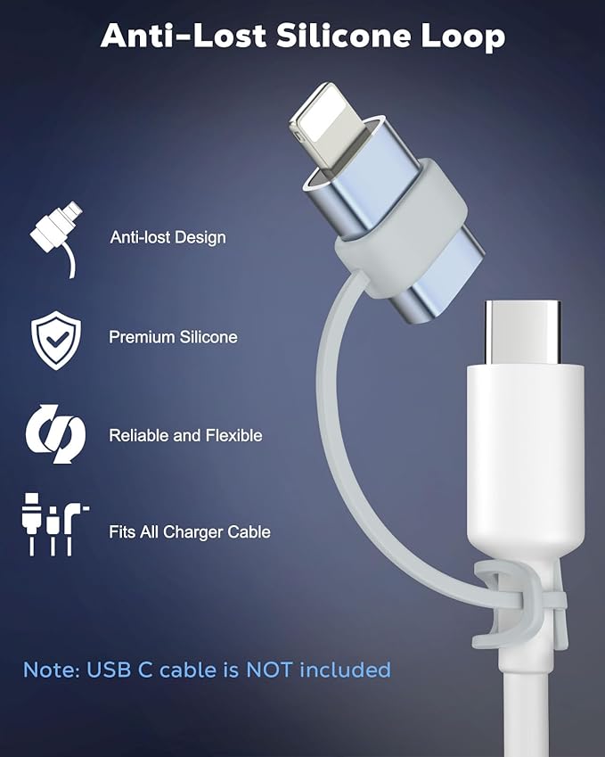 MoKo USB C to Lightning Adapter 4 Pack, Not - Image 6