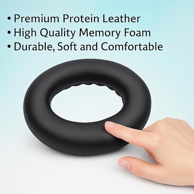 Premium Replacement Ear Pads for Bose QC2, QC35 I & II – Soft Protein Leather & - Image 6