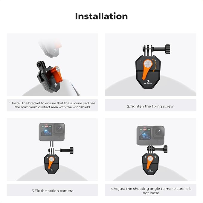 K&F Concept Motorcycle Windshield Clip Mount - Image 6