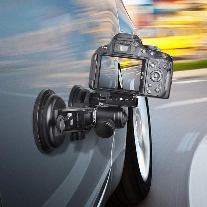 Professional Heavy Duty DSLR Mirorrless Camera Suction Cup Car Mount Camcorder - Image 7
