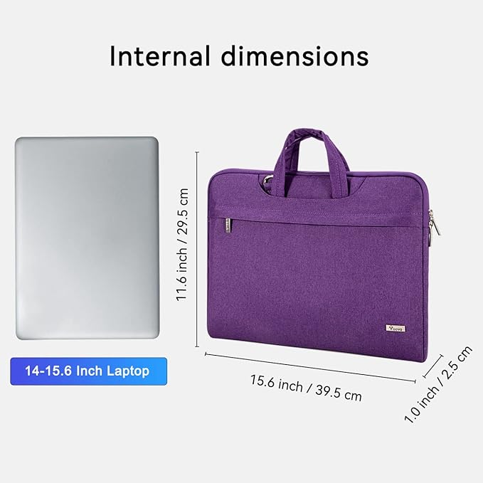 Voova Laptop Bag 15.6 Inch for Women, Waterproof Computer Sleeve Carrying Case - Image 8