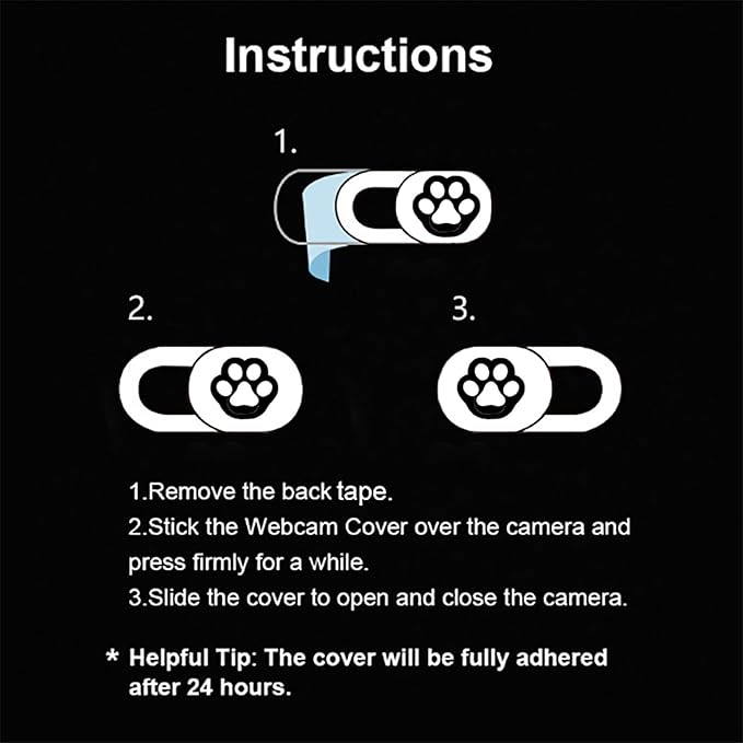 Webcam Cover 3 Pack Slide Ultra Thin Laptop Camera Cover - Image 5
