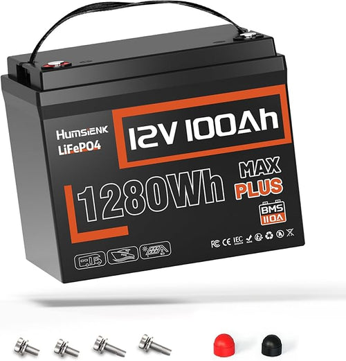 12V 100Ah LiFePO4 Battery MAX PLUS by HumsiENK