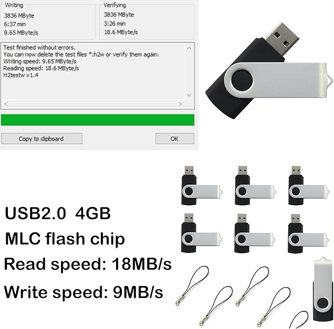lcwamy 4GB Flash Drives 50 Pack USB Drives Bulk USB Flash Drive 50 Pack Flash - Image 2