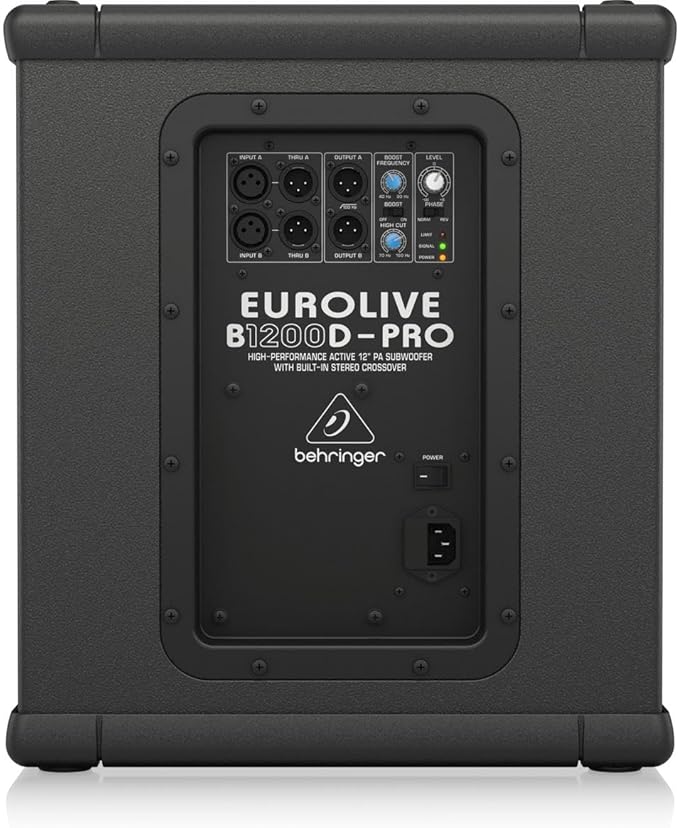 Behringer EUROLIVE B1200D-PRO High-Performance Active 500 Watt 12" PA Subwoofer - Image 4