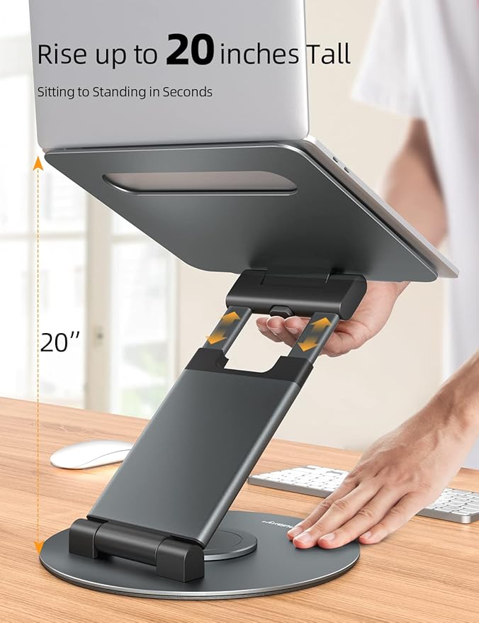 Nulaxy Telescopic 360 Rotating Laptop Stand - Image 3