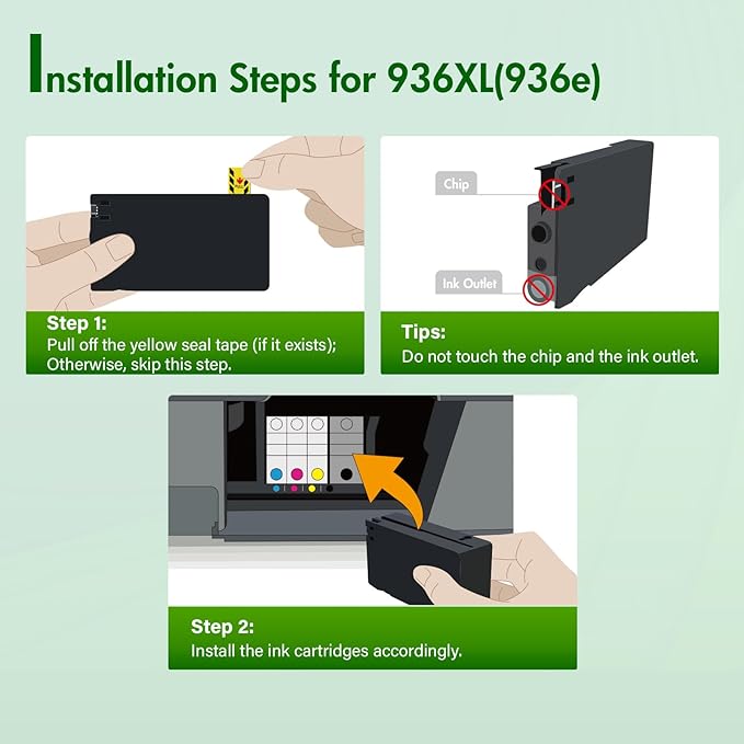 936XL 936 9125e Ink Cartridges Combo Pack: Replacement - Image 4