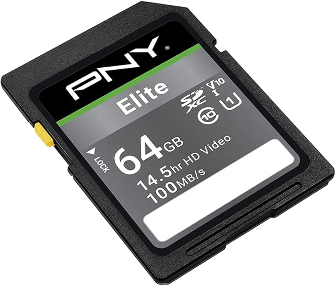PNY 64GB Elite Class 10 U1 V10 SDXC Flash Memory Card - Image 2