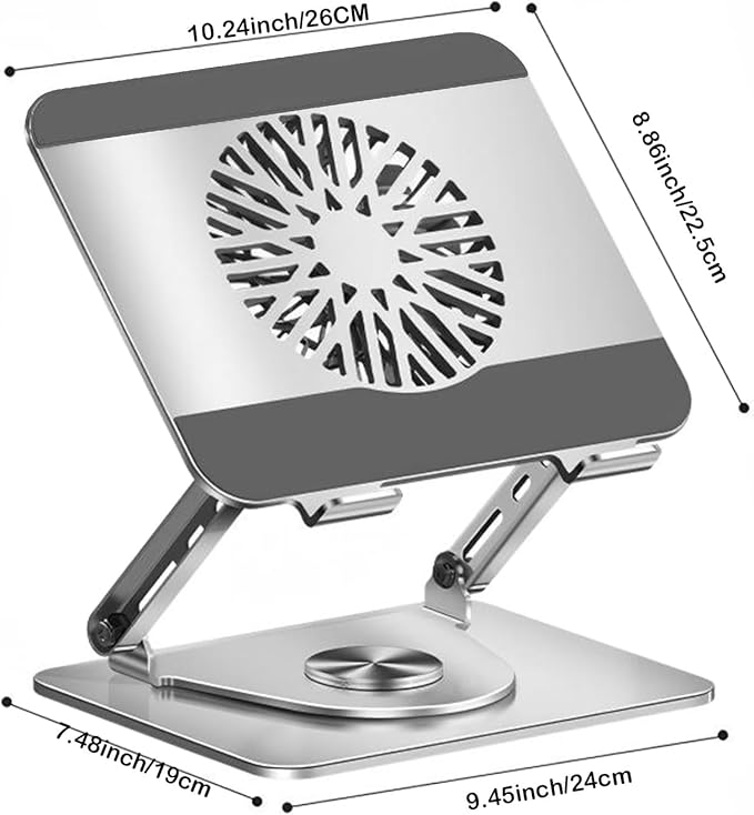 Laptop Cooling Pad 360° Rotating Laptop Stand - Image 7
