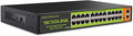 24 Port Full Gigabit PoE+ Switch, 2 Gigabit Network Uplink, Fanless Silent by SICSOLINK