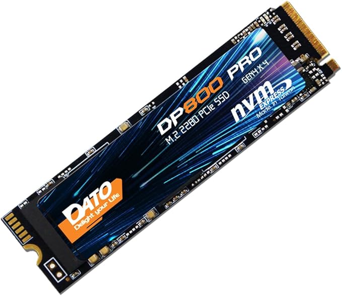DATO M.2 2280 SSD 512GB, PCIe Gen4 x4 NVMe SSD Internal Solid State Drive by DATO