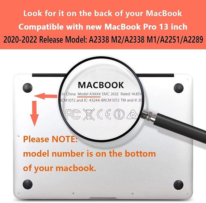 CISSOOK for MacBook Pro 13 inch Case 2023 2022 2021 2020 Release A2338 M2/M1 - Image 2