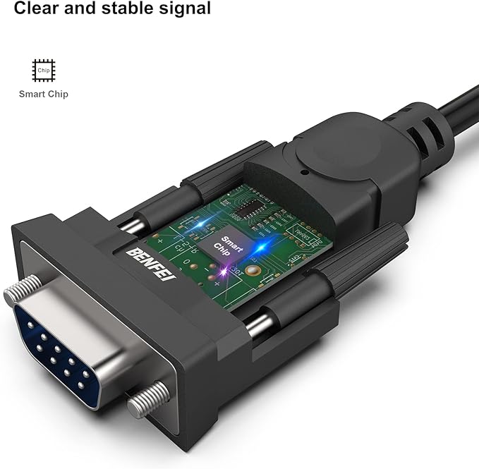 BENFEI USB to Serial Adapter, USB to RS-232 Male DB9 Serial Cable, Prolific - Image 6