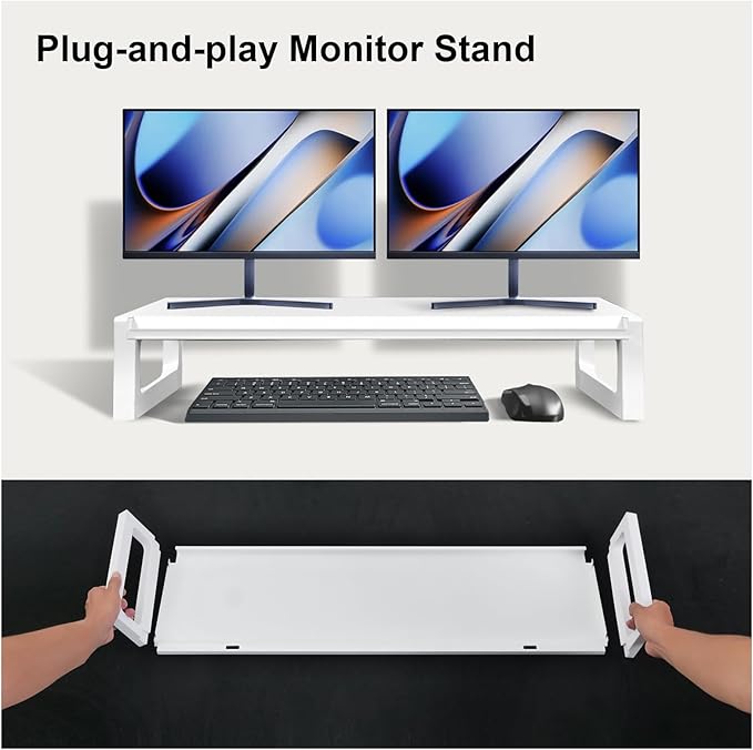 Dual Monitor Stand Riser – 28-Inch Computer Monitor Stand - Image 5