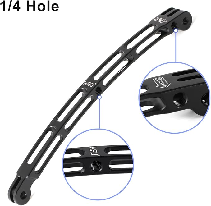 HSU Aluminum Alloy Curved Extension Arm Kit Metal Pole Mount Helmet Stick - Image 4