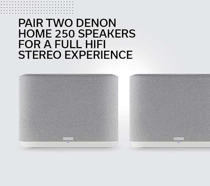 Denon Home 250 Wireless Smart Speaker – Mid-Size, Stereo Sound, Wi-Fi & - Image 8