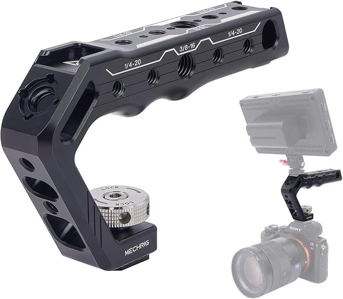 Cold Shoe Camera Handle Grip by Mechrig