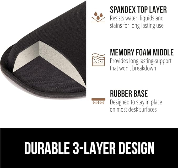 GORILLA GRIP Silky Memory Foam Wrist Rest - Image 6