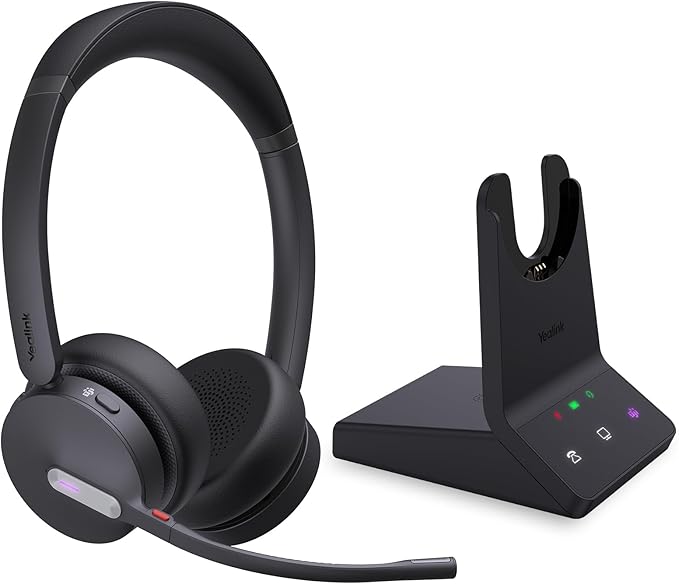 Yealink WH64 Dual Teams DECT & Bluetooth Wireless Headset, 606ft Range by RedefineYourWorkplace