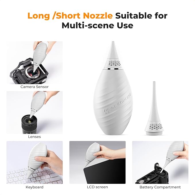 K&F CONCEPT Air Blower, with Long Nozzle/Short Nozzle Switch Design, Single Air - Image 8