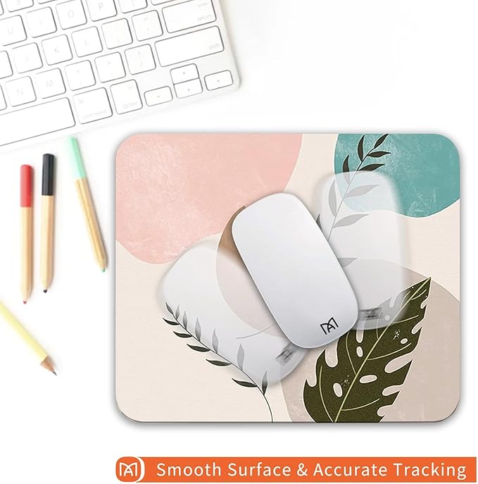 Square Mouse Pad Abstract Art, Personalized Premium-Textured Custom Mouse Mat - Image 4