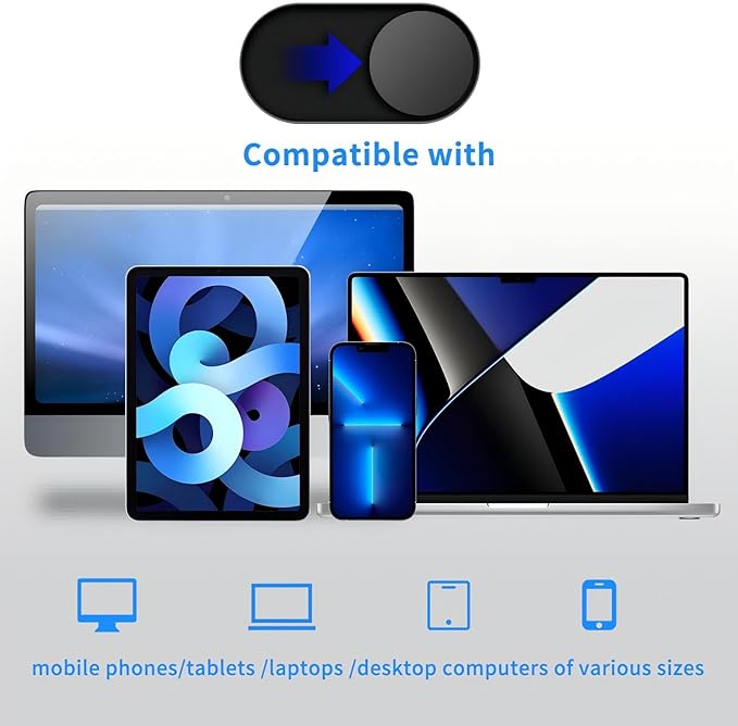 Metal Webcam Cover Slide, 0.022in Camera Cover - Image 4