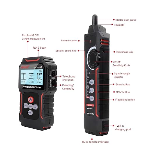 NOYAFA NF-8209S Network Cable Tester, Ethernet Cable Tester - Image 7